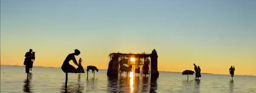 El belén más sorprendente de esta Navidad 2020: sin astronauta pero sobre las aguas de Venecia
