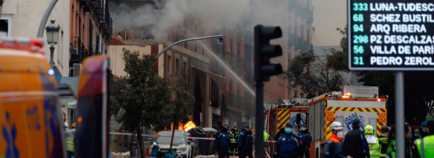 Explosión parroquia Madrid La Paloma Calle Toledo