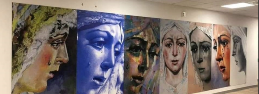 Andalucía Laica denuncia un mural “marcadamente confesional” en el Hospital Virgen de la