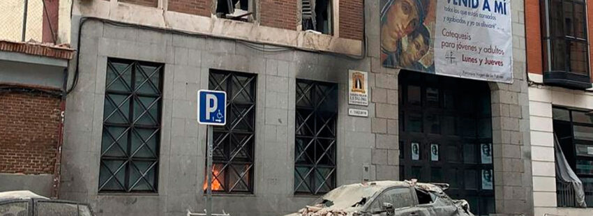 Explosión parroquia de la Paloma en Madrid Calle Toledo