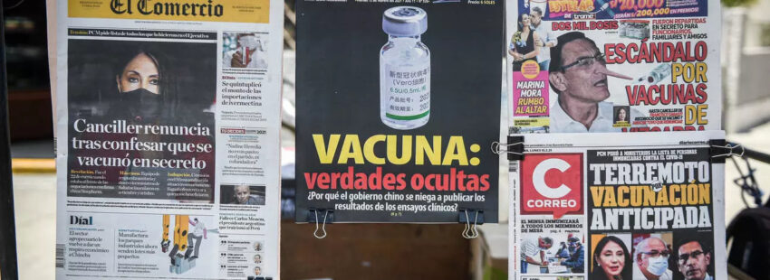 La Iglesia, indignada con políticos peruanos que recibieron “en secreto” dosis de la vacuna