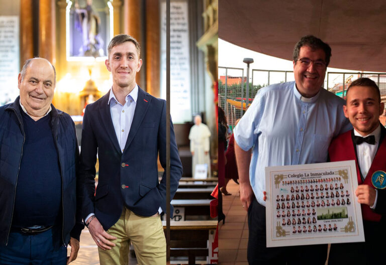 Valentín y Aurelio, y sus hijos adpotivos