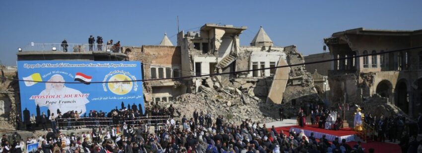 La oración de Francisco en Erbil y Mosul, entre una desbordante alegría y lágrimas de dolor