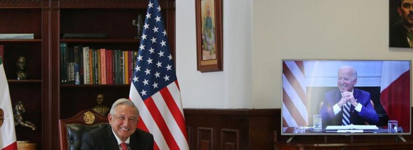 Andrés López y Joe Biden