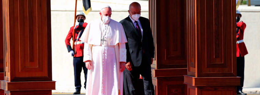 El papa Francisco, a su llegada Irak