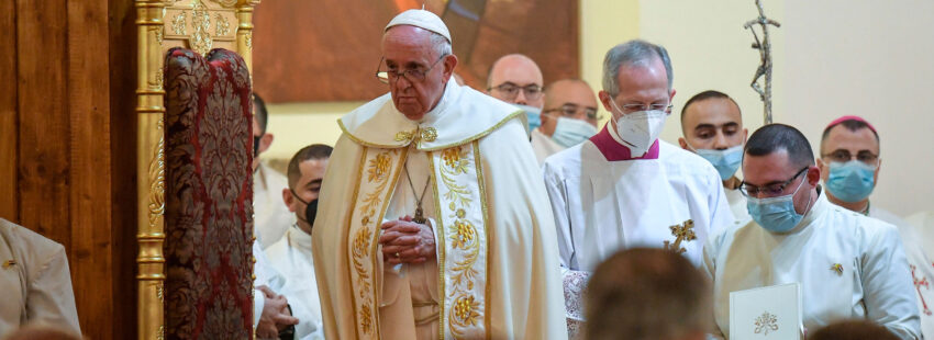 El papa Francisco, en su primera misa en Irak