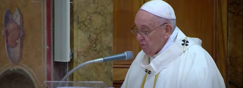 Francisco en la misa del Domingo de la Misericordia: “Si el amor termina en nosotros mismos, la