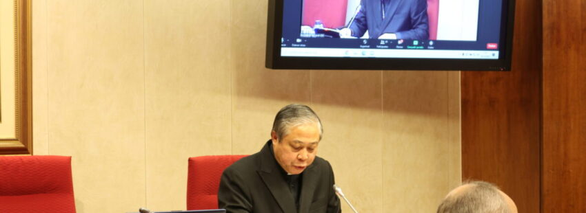 Bernardito Auza en la Asamblea Plenaria de la Conferencia Episcopal