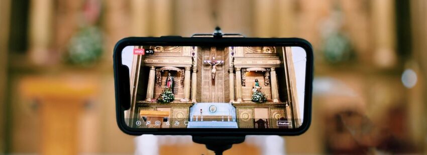 parroquia vista en móvil