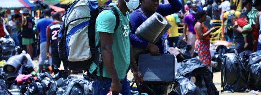 Crisis migratoria en Necoclí, región colombiana