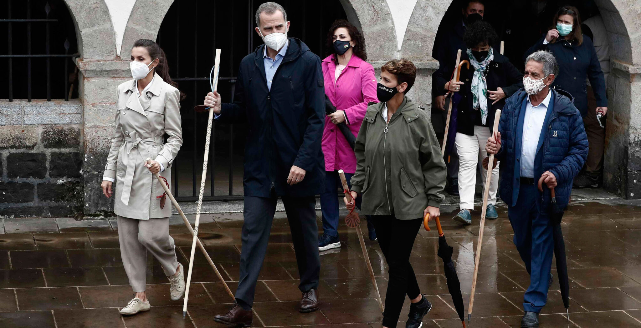 Los Reyes de España inician el Camino de Santiago