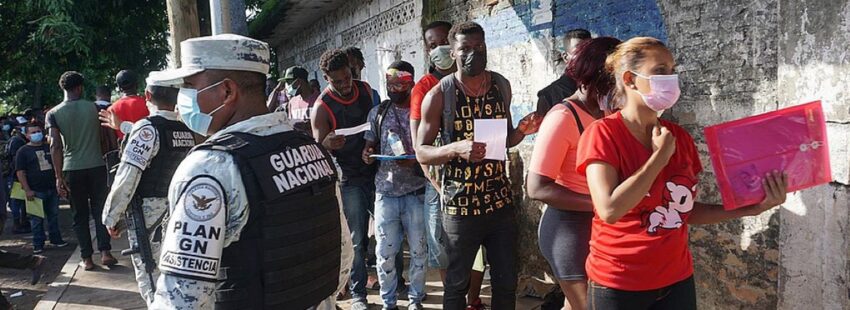 haitianos y cubanos en Chiapas