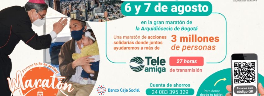 Bogotá: 27 horas de Maratón por la solidaridad