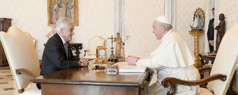 El papa Francisco recibió a Sebastián Piñera, presidente de Chile