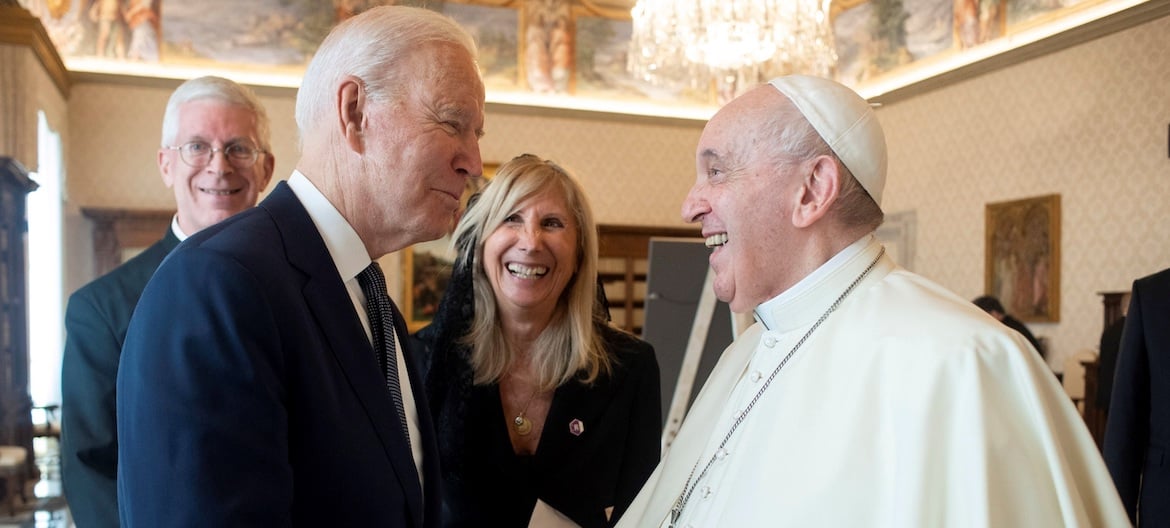Biden y Francisco en el Vaticano