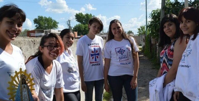 Cáritas Argentina y la fuerza de los jóvenes voluntarios