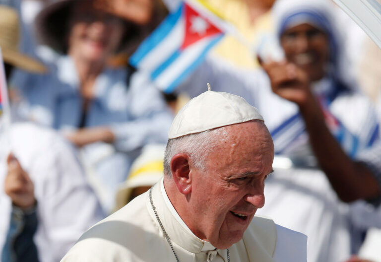 Papa Francisco durante su visita a Cuba