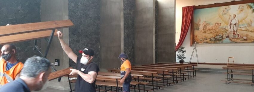 La parroquia de La Laguna, desmantelada por la voracidad del volcán de La Palma