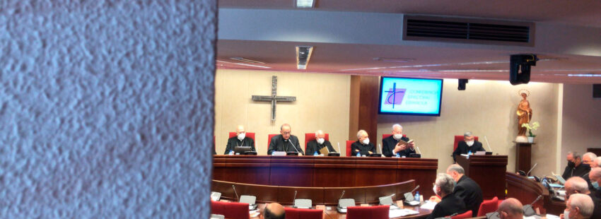 El cardenal arzobispo de Barcelona y presidente de la Conferencia Episcopal Española, Juan José Omella, en la apertura de la Asamblea Plenaria