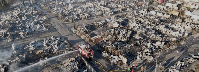 Chile: Iglesia de Chiloé llama a solidarizar con víctimas de voraz incendio