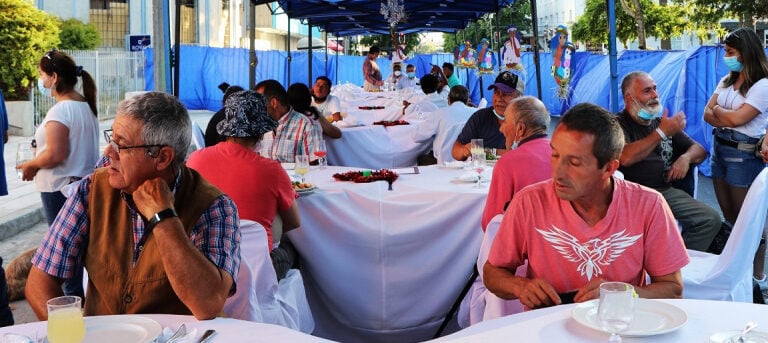 Chile: la Catedral de Chillán convertida en comedor solidario