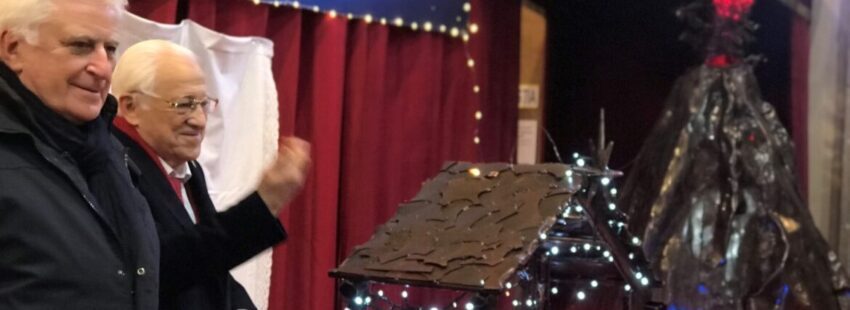 El belén de Mensajeros de la Paz, a los pies del volcán de La Palma