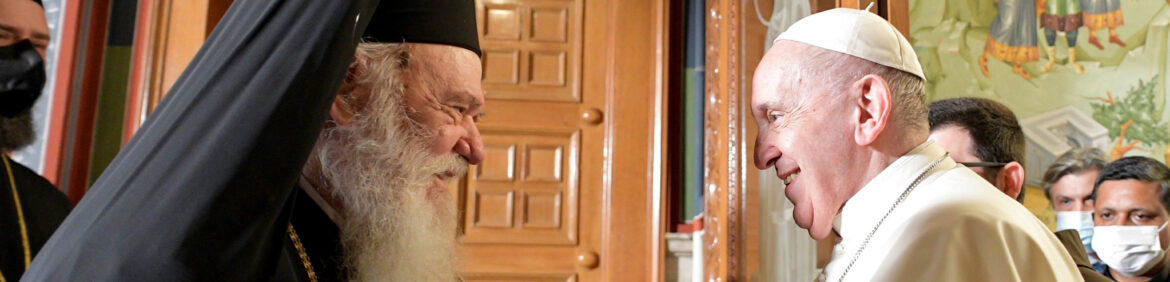Encuentro entre el papa Francisco y Hieronymos II, arzobispo de Atenas y de toda Grecia
