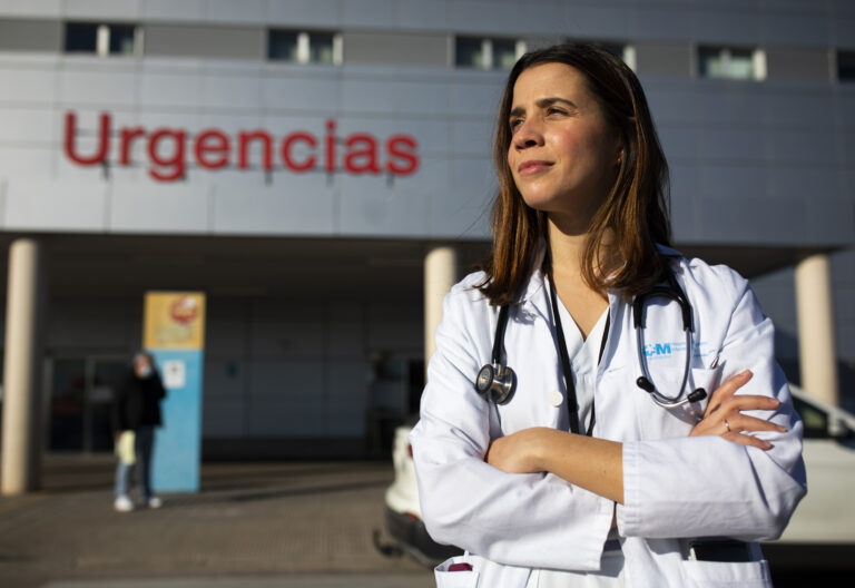 Sara Carbajal, sanitaria. Foto: Jesús G. Feria