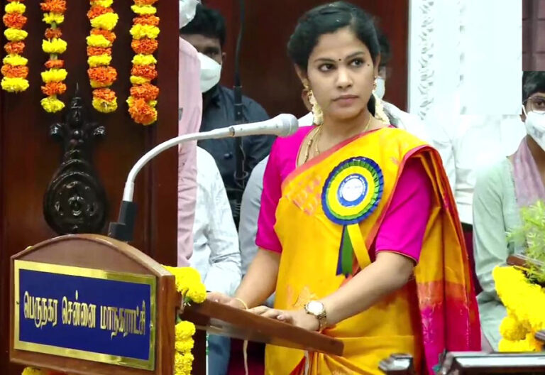 Priya Rajan, alcaldesa de Chennai (India)