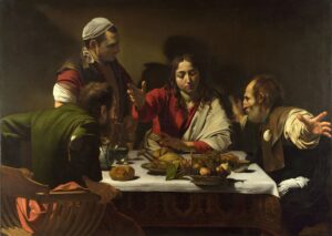 1520px 1602 3_CaravaggioSupper_at_Emmaus_National_Gallery_London 1