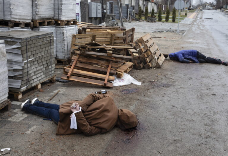 Civiles asesinados en Bucha, Ucrania