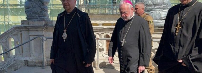 Gallagher en Ucrania: “No es lo mismo ver la guerra por televisión”