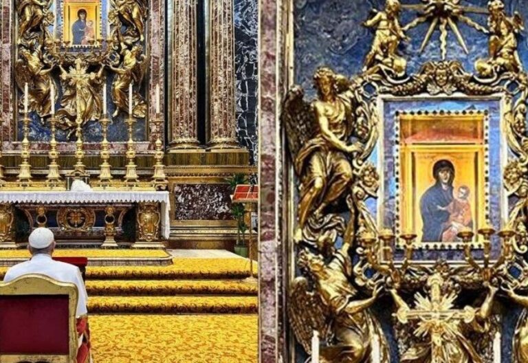 Francisco rematará mayo rezando el Rosario por la Paz con una familia de Ucrania