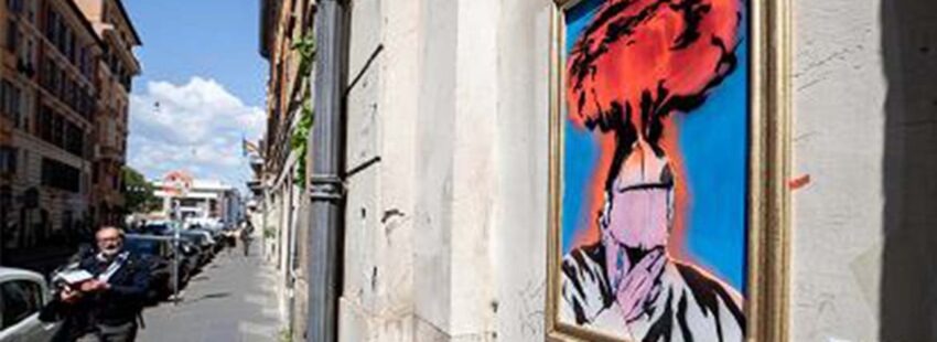 El trauma atómico del Papa: el nuevo grafiti sobre Francisco