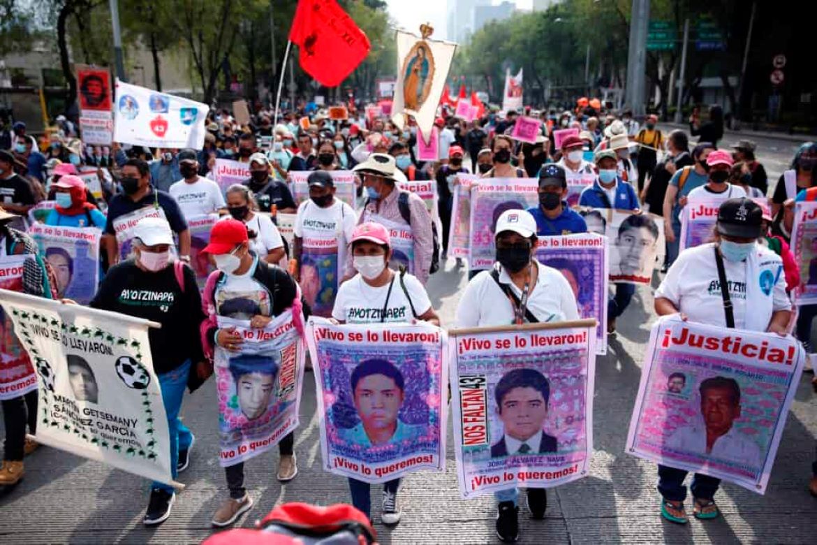 manifestación por desapariciones en México