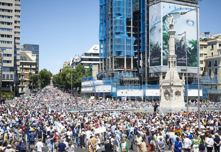 Marea contra el aborto en Madrid: “El Gobierno quiere eliminar a las familias”