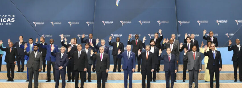 Mandatariso reunidos en la Cumbre de las Américas