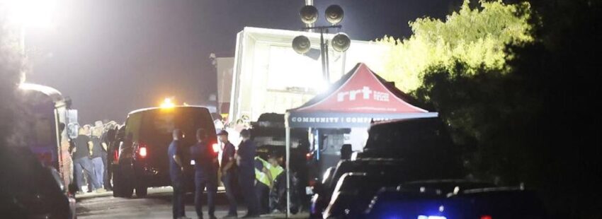 migrantes muertos en tráiler en Texas