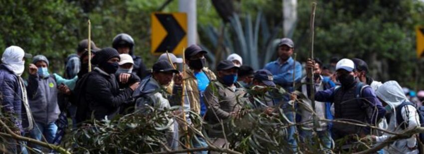 Paro indígena en ecuador