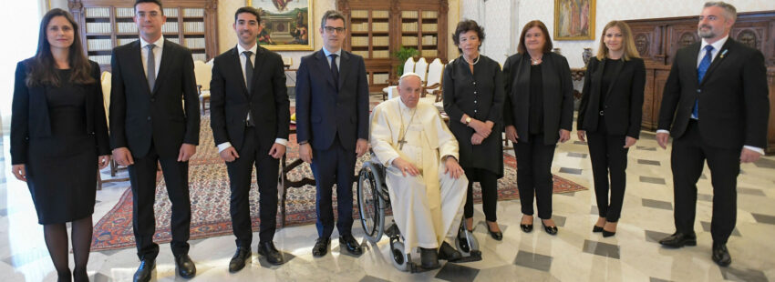 El papa Francisco, con Félix Bolaños