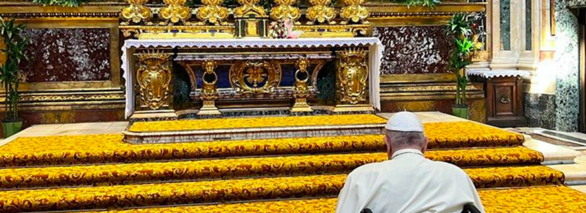 El Papa encomienda a la Virgen su peregrinación a Canadá