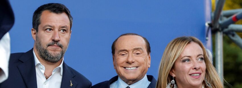 Salvini, Berlusconi y Meloni