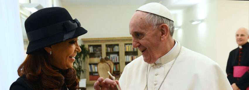 El papa Francisco con Cristina Fernández de Kirchner