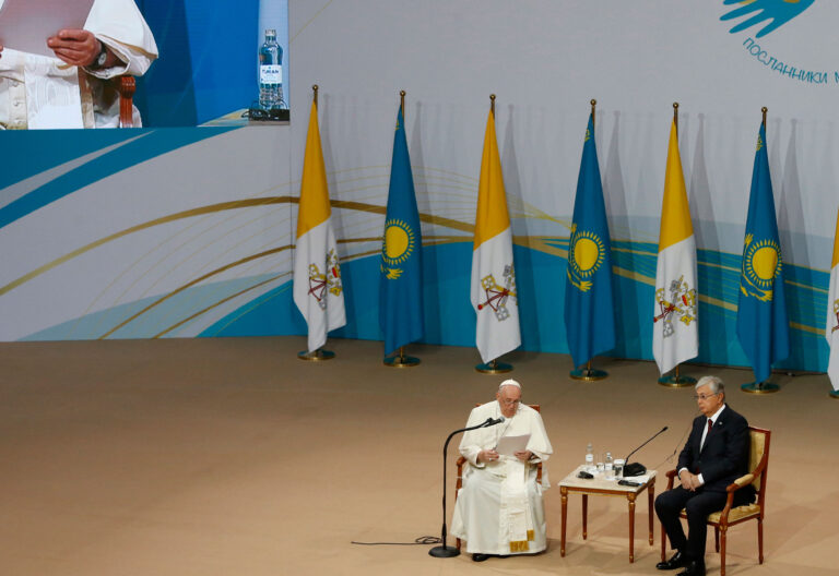 El papa Francisco en su primer discurso en Kazajistán