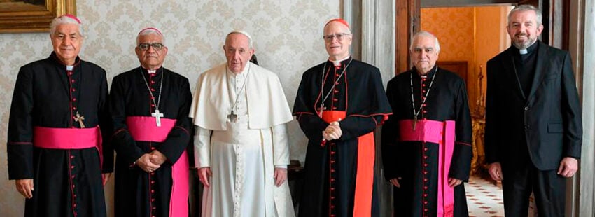Obispos del Celam con el papa Francisco