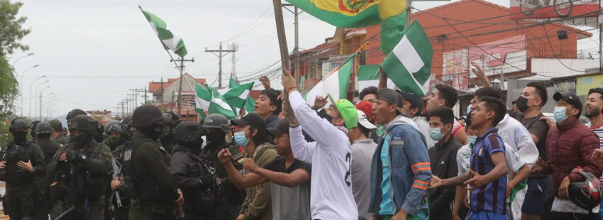 Paro indefinido en Santa Cruz