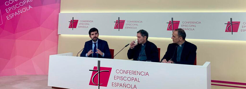 Joseba Segura y José María Albalad en la presentación del Día de la Iglesia Diocesana