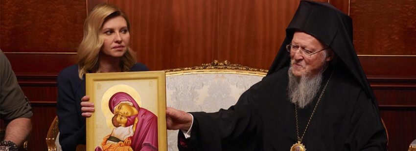 La primera dama de Ucrania, invitada en el patriarcado de Constantinopla