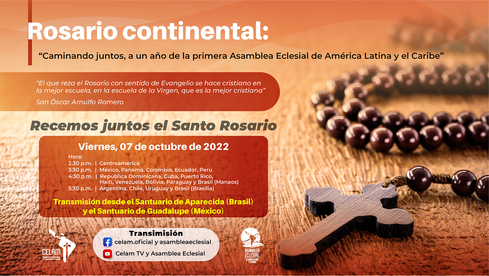 Probar Nacional crisis América Latina y el Caribe se unen para rezar el rosario en preparación al  primer aniversario de la Asamblea Eclesial