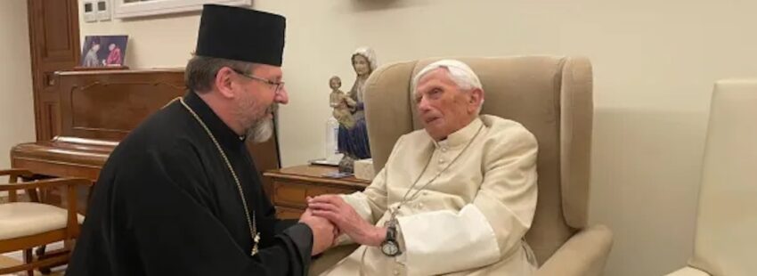 Benedicto XVI al líder de los católicos ucranianos: “Sigo rezando por la paz”